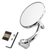 Peep Mirror 4 Inch With Curved Arm Driver Side Or