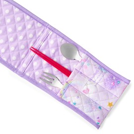 COLORFUL CANDY STYLE Cutlery Case Unicorn Fantasy Set of 2 Girls Cute Kids Kindergarten Nursery Kindergarten Kids Spoon Fork Case Elementary School N4636802