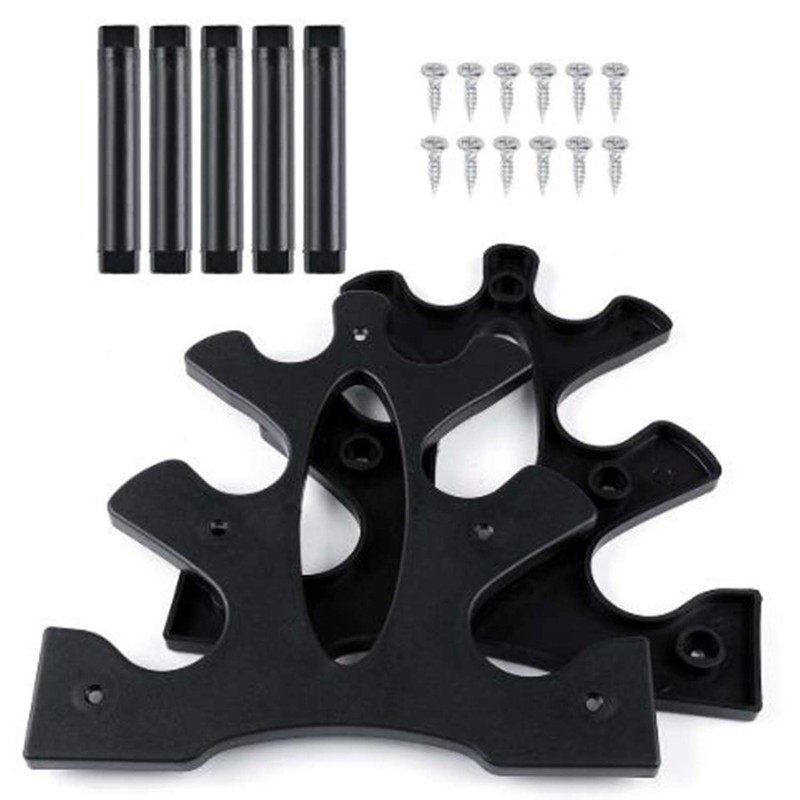 Panda Shop KINOKINO Dumbbell Rack Compact Tree 3-Tier Holder Black