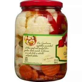 Mezzetta Italian Mix Giardiniera Crunchy Vegetables 32 fl oz Jar Brand New