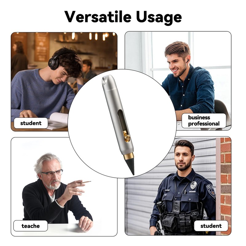 Infinity Pencil - Everlasting Metal Inkless Pen, Titanium Forever Erasable