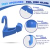 Pack of 2 pool hose brackets, swimming pool pipe bracket,