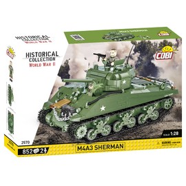 COBI Historical Collection World War II M4A3 Sherman Tank, Large