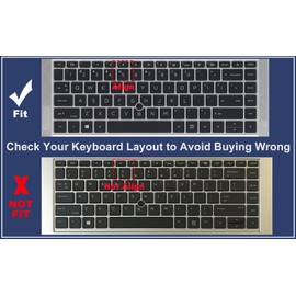 Keyboard Cover for New 14 Inch HP EliteBook 840 845 G7 G8 2022 2021 2020 Laptop New Notebook PC Model Accessories Keyboard Protective Skin (Not fit New 840 845 G9)-Clear