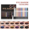 12 Color Eye Shadow Pen Glitter Eyeliner Eye Shadow Pencil