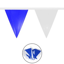 Water Gear Backstroke Flags - Meets All Regulations - Heavy-Duty Vinyl - Great for Swimmers and Divers - Competitive Swim Gear - Blue/White