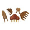 Meridian Massage Tool Kit Wood 3pcs Meridian Comb 2pcs Nose