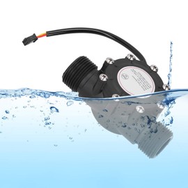 Nikou Flow Sensor, Highly Sensitive and Practical DC3-24V YF-G1 Plastic Water Flow Sensor Used in Central Air Conditioners and Swimming Pools