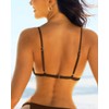 Aqua Eve - Bikini triangular sin parte inferior, Marrón, M