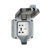 Outdoor Waterproof Socket IP66 Corrosion Resistance Anti Splashing Wall Mounted