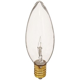 Bulbrite Incandescent B10 European Base (E14) Light Bulb, 25 Watt, Clear - 400425