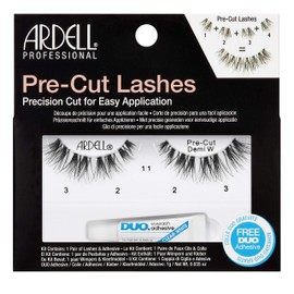 Ardell Pre-Cut Demi Wispies Lashes, Easy Application, Precision Cut Natural Look False Eyelashes, 1 Pack