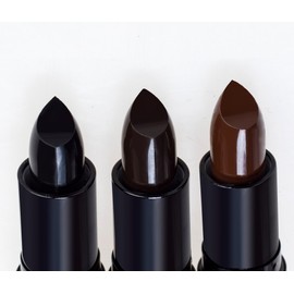 Professional Hair Chalk Lipstick Hair Color Pen Non-toxic Olive Oil In Cover White Crayon Temporary Hair Dyeing(2 Packs-Black+Dark brown)