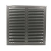 Graphite Air Vent Grille 350mm x 350mm with Fly Screen