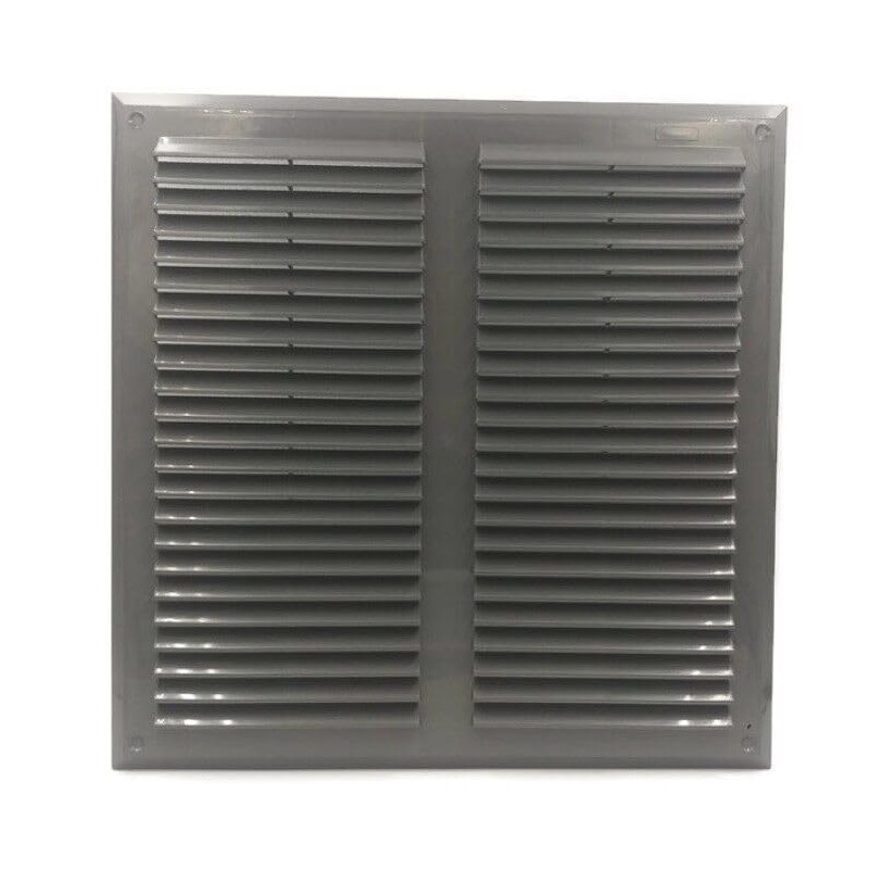 Graphite Air Vent Grille 350mm x 350mm with Fly Screen