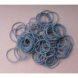 SOWAKA 100 Pcs Elastic Bands Hair Ties Small Ponytail Holders Hairband for Girls Women Fine Thick Curly Hair Sports Yoga Hair Styling Washing Face Makeup (Light Blue)