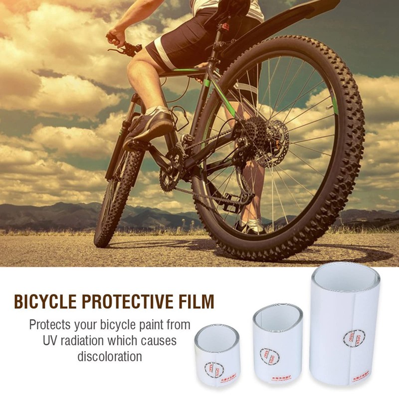 KIMISS Ride Wrap Bike Frame Protector, Bicycle Protection Tape, Transparent,