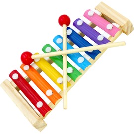 Wooden Xylophone - Xylophone for Kids/Adults, Kid Toy, Glockenspiel, Wooden Instrument, Beginner Entry Instrument, Baby Toddler Musical Toy, 8 Tone, Wooden Mallets, Puzzle Musical Toy