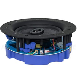 Gravity Premium SG-6Hi 6.5” 200 Watts Flush Mount in-Wall in-Ceiling 2-Way Universal Home Speaker System with Polypropylene Cone Titanium Tweeter Stereo Sound Easy to Install Adapter