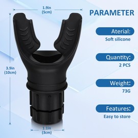 WkrCyncharis Breathing Trainer with Adjustable Resistance | Portable Respiratory Trainer with High-Grade Silicone | Compact Lung Exercise Device | Easy to Clean (Black/White)