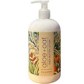 Greenwich Bay Trading Company Aloe + Oat Hand Lotion Enriched with Shea Butter, Cocoa Butter, Aloe & Oatmeal Extract