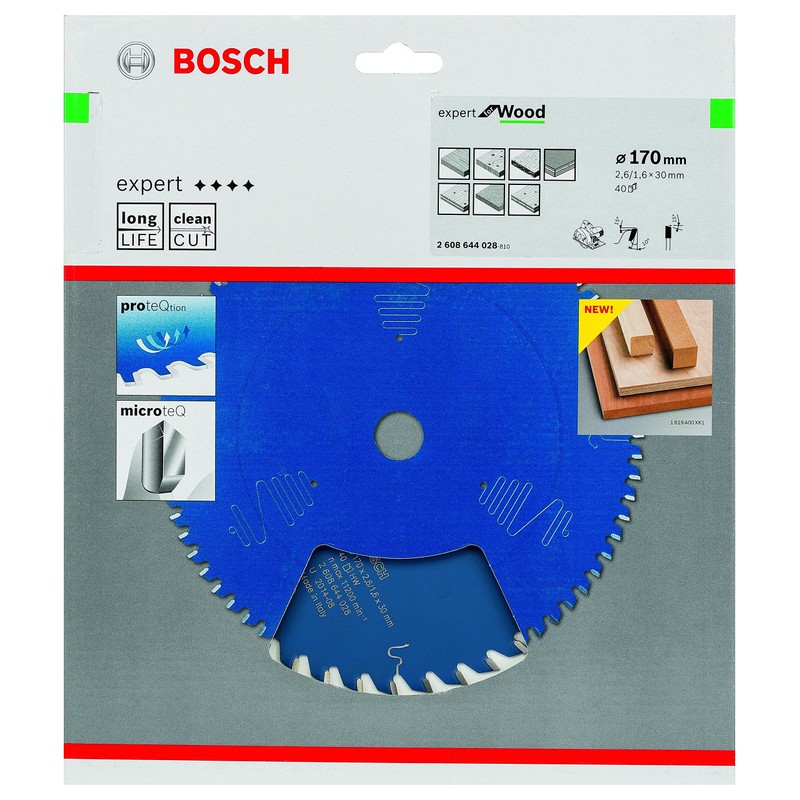 Bosch 2608644028 EXWOH 6.7" x 30mm 40T Circular saw blade