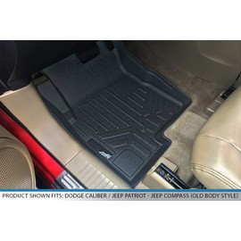 MAXLINER Floor Mats 2 Row Liner Set Compatible with 2008-2012 Dodge Caliber