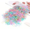 Mini Hair Elastics, 1000 Pack, Multicolor Rubber Bands for Braids