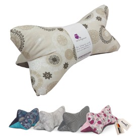 Reading Bone "Mandala" | Neck Roll Bookend | Tablet Support | Neck Support - Washable (Beige)