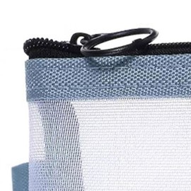 perfeclan 5Pcs Mini Zipper Pouch Portable Cosmetic Case Makeup Bag Practical Mesh Storage Bag for Office Camping Cards Eyebrow Pencils