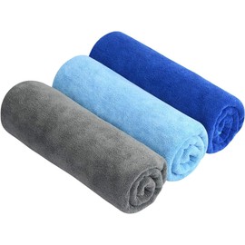 Sinland Microfiber Fast Drying Gym Towels Soft Lightweight Camping Towel Absorbent Travel Towel for Beach Yoga Swimming 3-Pack 16 Inch X 32 Inch