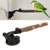 Bird Perch, Wooden Parrot Perch, Non-Slip Bird Stand Pole, Adjustable