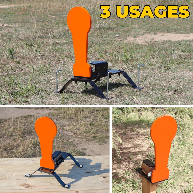 Highwild 3/8" AR500 Classic Popper Steel Shooting Target 12" Pop