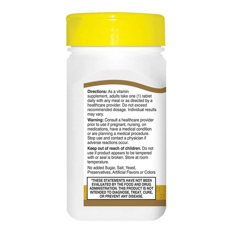 21st Century Niacina Vitamina B3 Premium 500 Mg 100 Tabletas