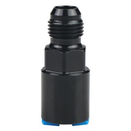 Dexepe 6AN Male to 5/16" SAE Quick-Disconnect Female Push-On EFI Fitting Fuel Line Hose Adapter Anodized Fuel System Fittings Black