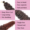 Ombre Black Ginger Pre Stretched Hypoallergenic Boho Hair for Braiding