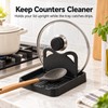 Pot Lid & Spoon Holder for Kitchen Counter – Multifunctional