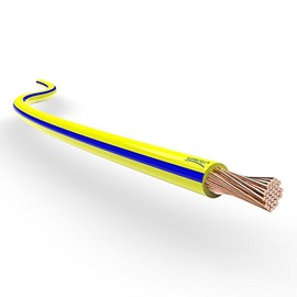 Auprotec Litze FLRy car electric wire, 0.75 mm², 1 mm², 1.5 mm², Length 5 m or 10 m, yellow / blue