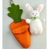 Corinne Lapierre Bunny in Carrot Felt Craft Mini Kit
