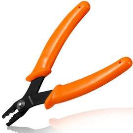 LEONTOOL Crimp Pliers, Crushing Ball Pliers, Crimping Pliers for Crimping Pliers, Straight, 2 Blade Holes, Crimping Tool, Beads, Wire Tegs, Edge Treatment, Accessories, Handicrafts, Hobby,