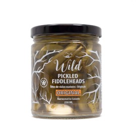 Wild Pickled Fiddleheads - Original - (Garlic + Bay Leaf, 250 ml - 8 oz)