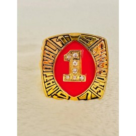 EBSportsRings.com 1997 Nebraska Cornhuskers 18k GP Brass Championship Ring W Box, US SHIP