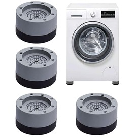 Washing Machine Rubber Feet Pads,4 Pcs Universal Anti Vibration Washing Machine Mat Slip Noise Cancelling Anti Vibration Mat for Washing Machine and Dryer Dishwasher