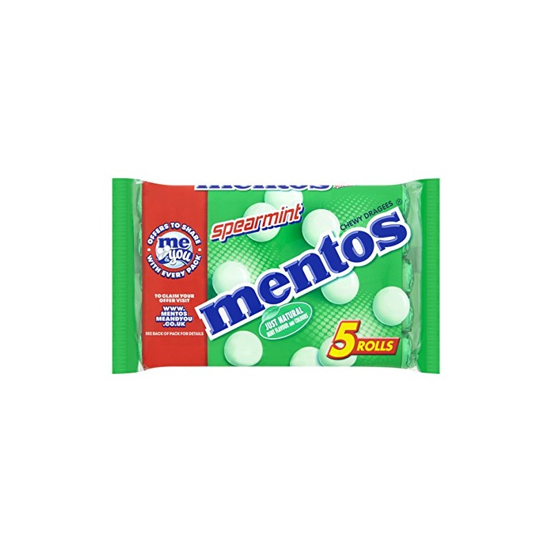 MENTOS SPEARMINT ROLLS 5X38G