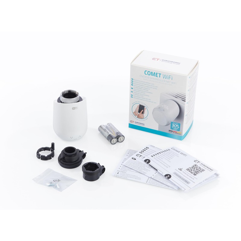 Eurotronic Comet Wifi, radiator thermostat, intelligent heating via WLAN, save