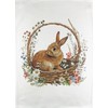 Half a Donkey Bunny in a basket large cotton tea