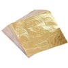 100 Sheets Imitation Gold Leaf for Art, Crafts Decoration, Gilding