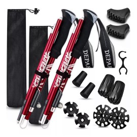 bastones senderismo 2 Bastón Trekking Plegable Ligero Senderismo Escalar Caminar