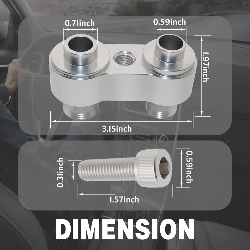 AC Compressor Adapter Fit for LS GM R4 Fitting CNC