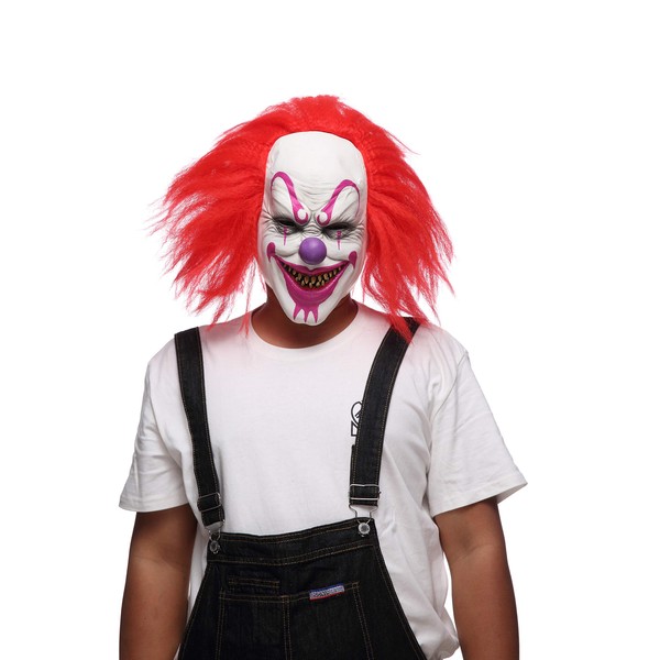 Tree Stump Evil Clown Mask - Latex Horror Halloween Mask